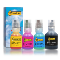 Προσφορά: Η μάρκα 123ink αντικαθιστά το Brother BTD180 + 3 Colours 4-pack 051513
