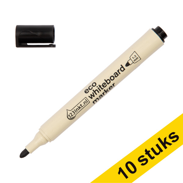 Προσφορά: Μαρκαδόρος eco Ασπροπίνακα 123ink 1 - 3 mm Black 10Τεμ 390585 - 1