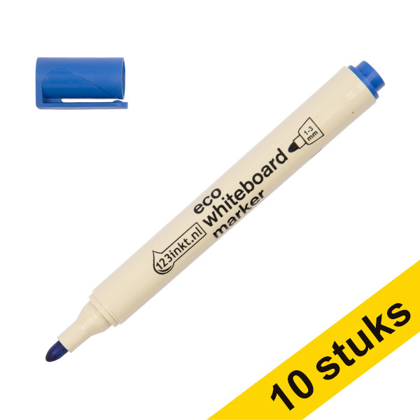 Προσφορά: Μαρκαδόρος eco Ασπροπίνακα 123ink 1 - 3 mm Blue 10Τεμ 390589 - 1
