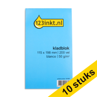 Προσφορά: Μπλόκ Σημειώσεων 123ink 115 x 198 mm 200 Φύλλων Λευκές Σελίδες (9+1 ΔΩΡΟ)