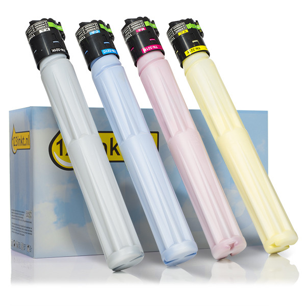 Προσφορά: Συμβατά Toner Konica Minolta TN-321K/C/M/Y Black + 3 Colours (123ink) 4-pack 130288 - 1
