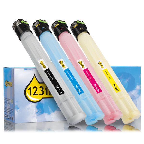 Προσφορά: Συμβατά Toner Konica Minolta TN-324K/C/M/Y (123ink) 4-pack 131908 - 1