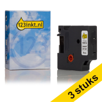 Προσφορά: Συμβατή Ταινία Dymo S0720680 / 40913 Black on White 9mm (123ink) 3-pack