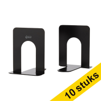 Προσφορά: 10 Μεταλλικοί βιβλιοστάτες 123ink 15,2 x 14,5 x 12 cm μαύροι (2 σετ 5 τεμ) 301318