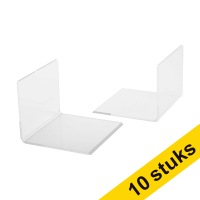 Προσφορά: 10 ακρυλικοί βιβλιοστάτες 123ink διαφανείς 10 x 10 x 8 cm 301719