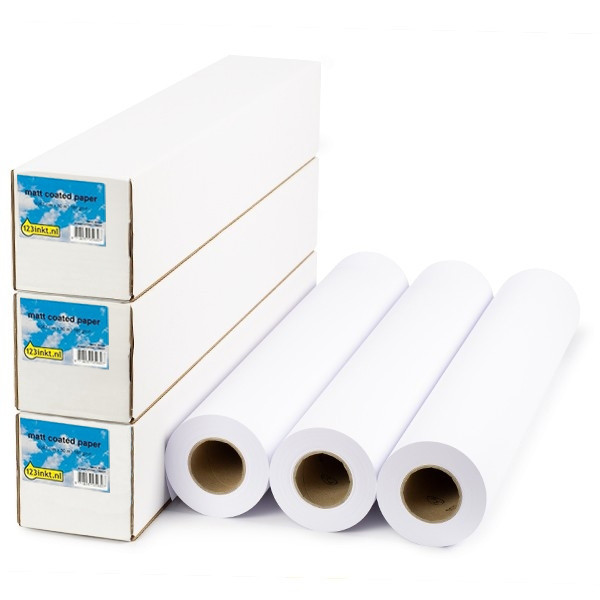 Προσφορά: 3x 123ink Standard ρολό χαρτιού 841 mm (33 ίντσες) x 90 m (80 γραμμάρια) 302089 - 1