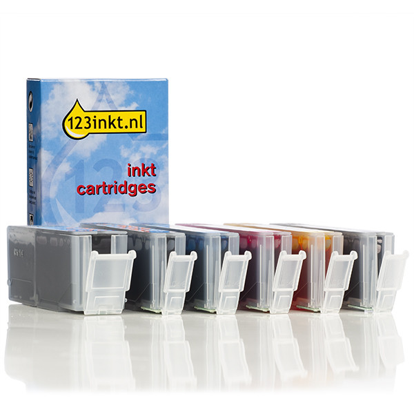 Προσφορά: Canon PGI-550PGBK XL / CLI-551XL: 2 Black + 4 Colour 6-pack (123ink) 6431B001C 6443B001C 6444B001C 6445B001C 6446B001C 127157 - 1