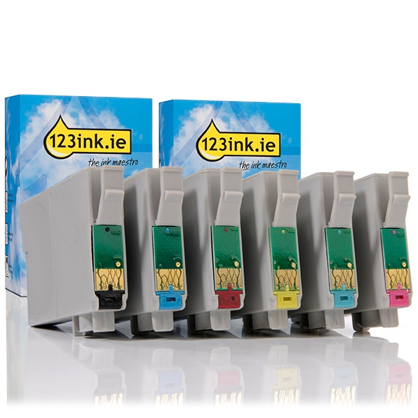 Προσφορά : Συμβατό Μελάνι Epson T0791/2/3/4/5/6 6-pack (123ink) 110586 - 1