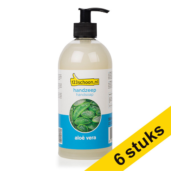 Σαπούνι Χεριών 123ink ECO Soft Aloe Vera, 500ml 6-pack  SDR06202 - 1
