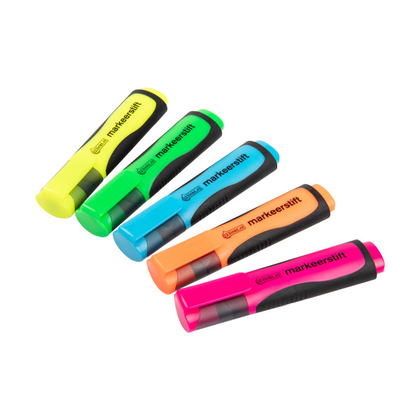 Σετ Μαρκαδόροι Υπογράμμισης 123ink  Pink/Green/Blue/Yellow/Orange 301576 - 1
