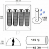 Σκηνή Campus Tunnel 4-5 Ατόμων Μπλε/Ασημί 570304 - 3