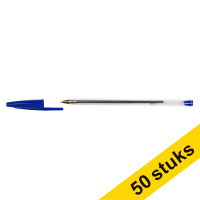 Στυλό διαρκείας 123ink με καπάκι σε ανοιχτό μπλε χρώμα (50 τεμάχια) 302081