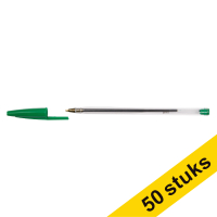 Στυλό διαρκείας 123ink με καπάκι σε ανοιχτό πράσινο χρώμα (50 τεμάχια) 302082