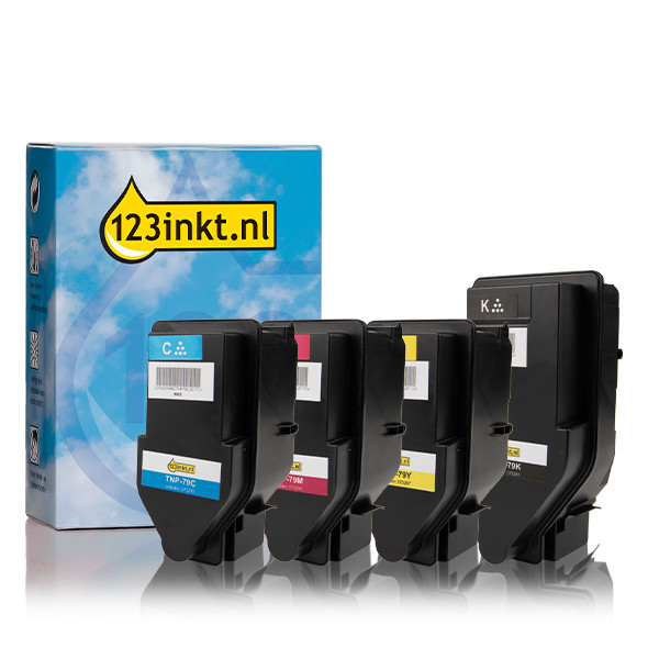 Συμβατά Toner Konica Minolta: TNP-79K/C/M/Y Black + 3 Colours (123ink) 4-pack 131911 - 1