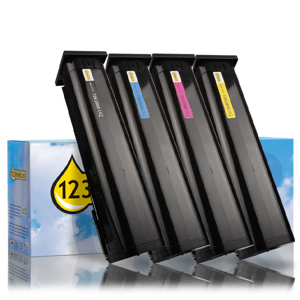 Συμβατά Toner Lexmark: 72K20K0/C0/M0/Y0 Black + 3 Colours (123ink) 4-pack 119905 - 1