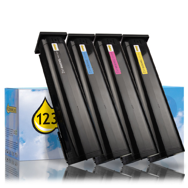 Συμβατά Toner Lexmark: 72K2XK0/C0/M0/Y0 Black + 3 Colours (123ink) 119901 - 1