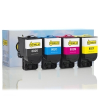 Συμβατά Toner Lexmark 80C20K0/C0/M0/Y0 BK/C/M/Y (123ink) 4-pack 130285