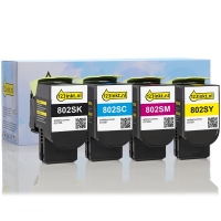 Συμβατά Toner Lexmark 80C2SK0/C0/M0/Y0 BK/C/MY (123ink) 4-pack 130283