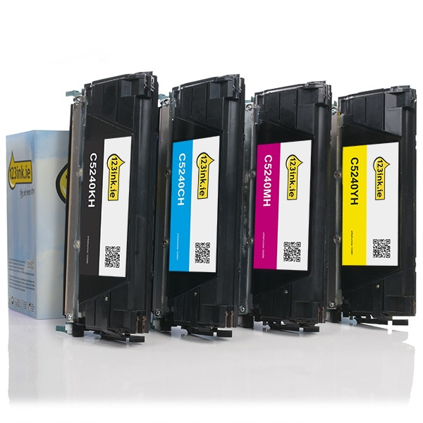 Συμβατά Toner Lexmark C5240KH/CH/MH/YH (123ink) 4-pack 130276 - 1