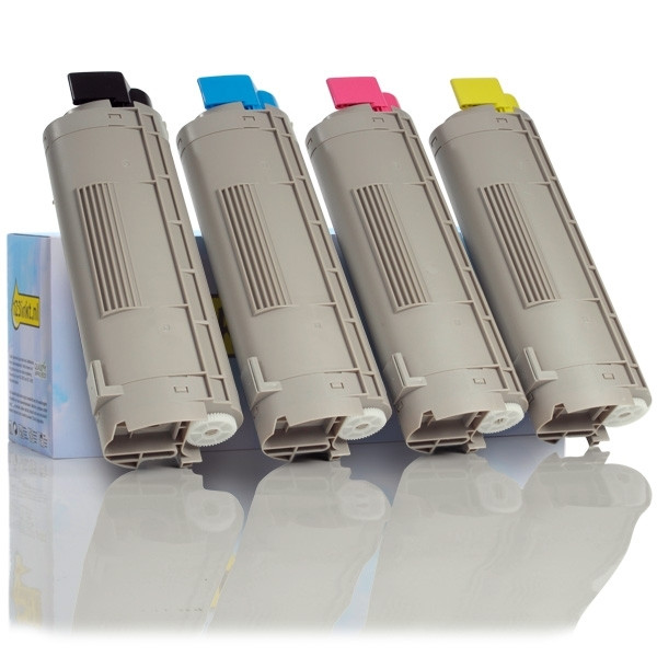 Συμβατά Toner OKI: 43324424, 23, 22, 21 Black + 3 Colours (123ink) 130068 - 1