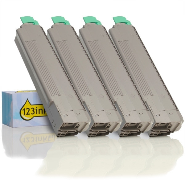 Συμβατά Toner OKI: 43487712, 11, 10, 09 Black + 3 Colours (123ink) 4-pack 130073 - 1