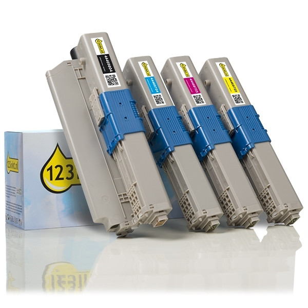 Συμβατά Toner OKI 44469804/44469724/23/22 BK/C/M/Y (123ink) 4-pack 130055 - 1