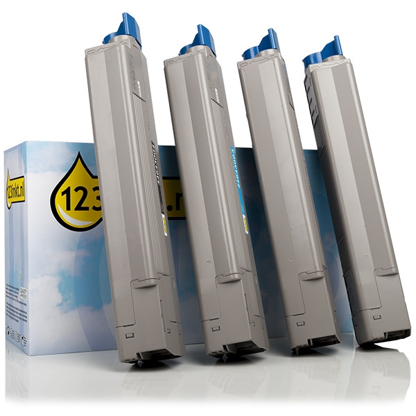Συμβατά Toner OKI 44643004/03/02/01 BK/C/M/Y (123ink) 4-pack 130075 - 1