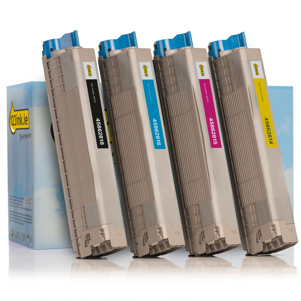 Συμβατά Toner OKI 45862818/16/15/14 BK/C/M/Y (123ink) 4-pack 130603 - 1