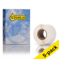 Συμβατές Ανθεκτικές Ετικέτες LW650XL PRO 1976200 Διευθύνσεων (123ink) 5-pack  650804
