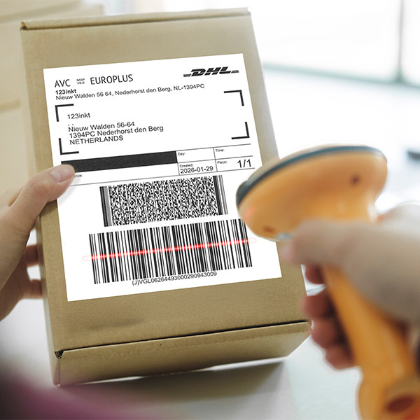 Συμβατές Ετικέτες Dymo 2166659 Large Address 102 x 210 mm DHL (123ink) 6-pack 650889 - 2