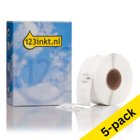 Συμβατές Ετικέτες LW650 S0929120 Πολλαπλών Χρήσεων Τετράγωνες (123ink) 5-pack S0929120C 650746