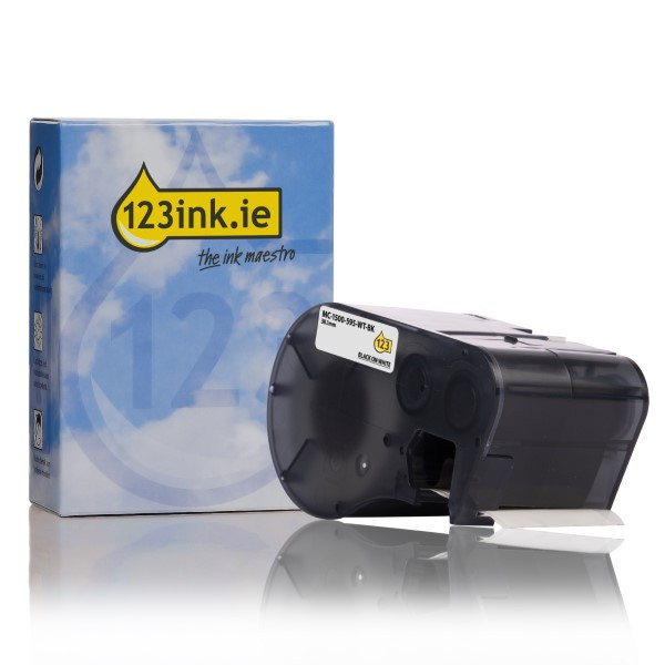Συμβατή Ταινία Brady MC-1500-595-WT-BK Vinyl Black on White 38,1 mm x 7,62 mm (123ink) 147117 - 1