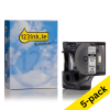 Συμβατή Ταινία Dymo S0718100 / 18488 IND Rhino Flexible Nylon 3,5m x 12mm Black on White (123ink) 5-pack 650571 - 1