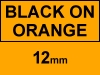 Συμβατή Ταινία Dymo S0718490 / 18435 IND Rhino Vinyl Black on Orange 5.5m x 12mm (123ink)