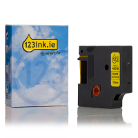 Συμβατή Ταινία Dymo S0720580 / 45018 7m x 12mm Black on Yellow (123ink)