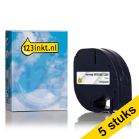 Συμβατή Ταινία Dymo S0721530 / 12267 4m x 12mm Transparent (123ink) 5-pack S0721530C 650517