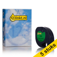 Συμβατή Ταινία Dymo S0721640 / 91204 4m x 12mm Green (123ink) 5-pack S0721640C 650566