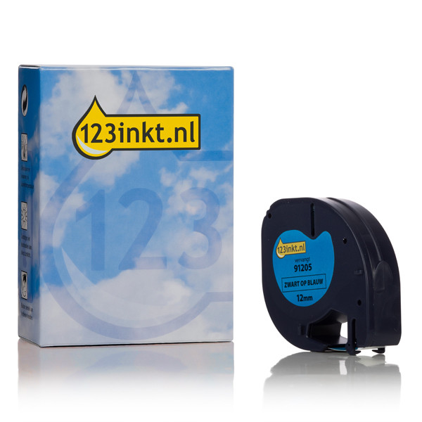 Συμβατή Ταινία Dymo S0721650 / 91205 4m x 12mm Blue (123ink) S0721650C 088311 - 1