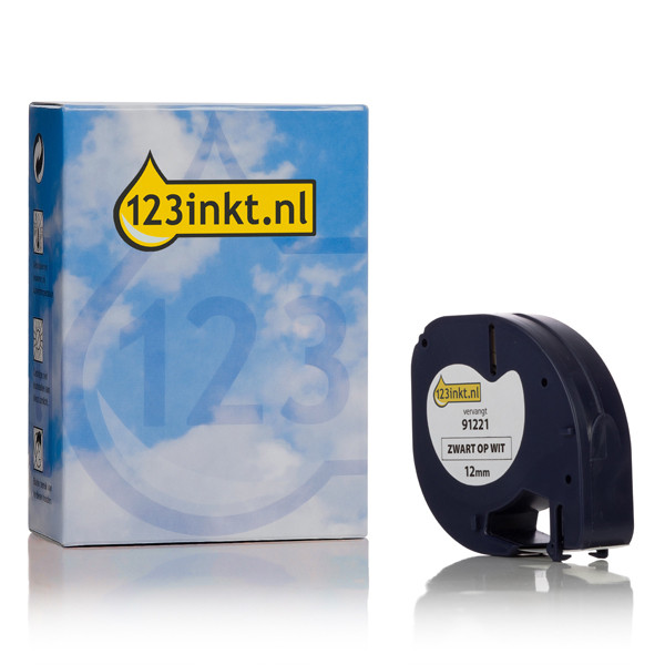 Συμβατή Ταινία Dymo S0721660 / 91221 4m x 12mm White (123ink) S0721660C 088321 - 1