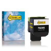 Συμβατό Μαύρο  Toner Lexmark 702XK (70C2XK0) εξαιρετικά υψηλής χωρητικότητας (123ink) 70C2XK0C 037255
