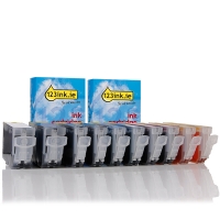 Συμβατό Μελάνι Canon BCI-3BK/BCI-6 series 10-pack (123ink) 4611A002C 4705A002C 4706A002C 4707A002C 4708A002C 127106