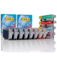 Συμβατό Μελάνι Canon BCI-6BK/C/M/Y/PC/PM/R/G 16-pack (123ink) 4705A002C 4706A002C 4707A002C 4708A002C 4709A002C 120600