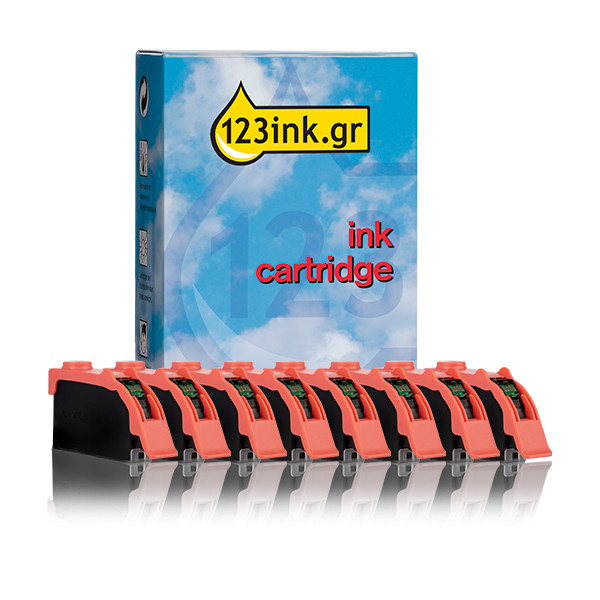 Συμβατό Μελάνι Canon CLI-65 BK/C/M/Y/GY/PC/PM/LGY (123ink) 8-pack 160215 - 1
