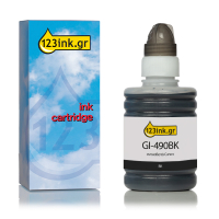 Συμβατό Μελάνι Canon GI-490BK Black (123ink)