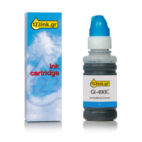 Συμβατό Μελάνι Canon GI-490C Cyan (123ink)