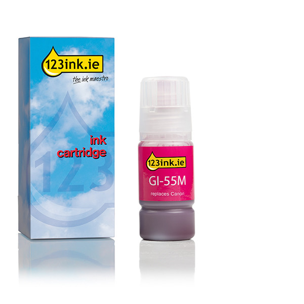 Συμβατό Μελάνι Canon GI-55M Magenta (123ink) 017637 - 1