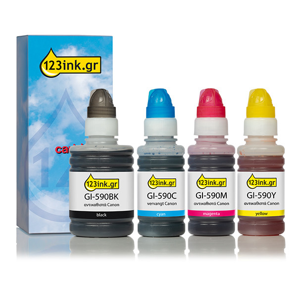 Συμβατό Μελάνι Canon GI-590 4-pack (123ink) 127161 - 1