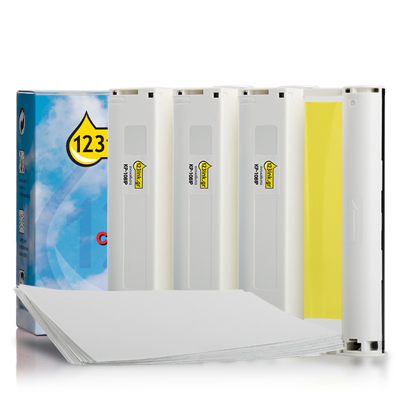 Συμβατό Μελάνι Canon KP-108IP/IN 3-pack + Postcard Size Paper (123ink) 018003 - 1
