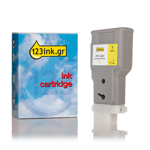 Συμβατό Μελάνι Canon PFI-320Y High Capacity Yellow (123ink) 018443 - 1