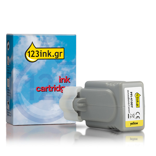 Συμβατό Μελάνι Canon PFI-4100Y Yellow (123ink) 083737 - 1